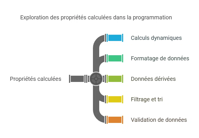 Exploration des propriétés calculées dans la programmation : calculs dynamiques, formatage des données, données dérivées, filtrage et tri, validation de données